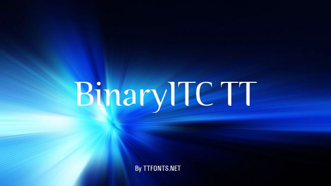 BinaryITC TT example